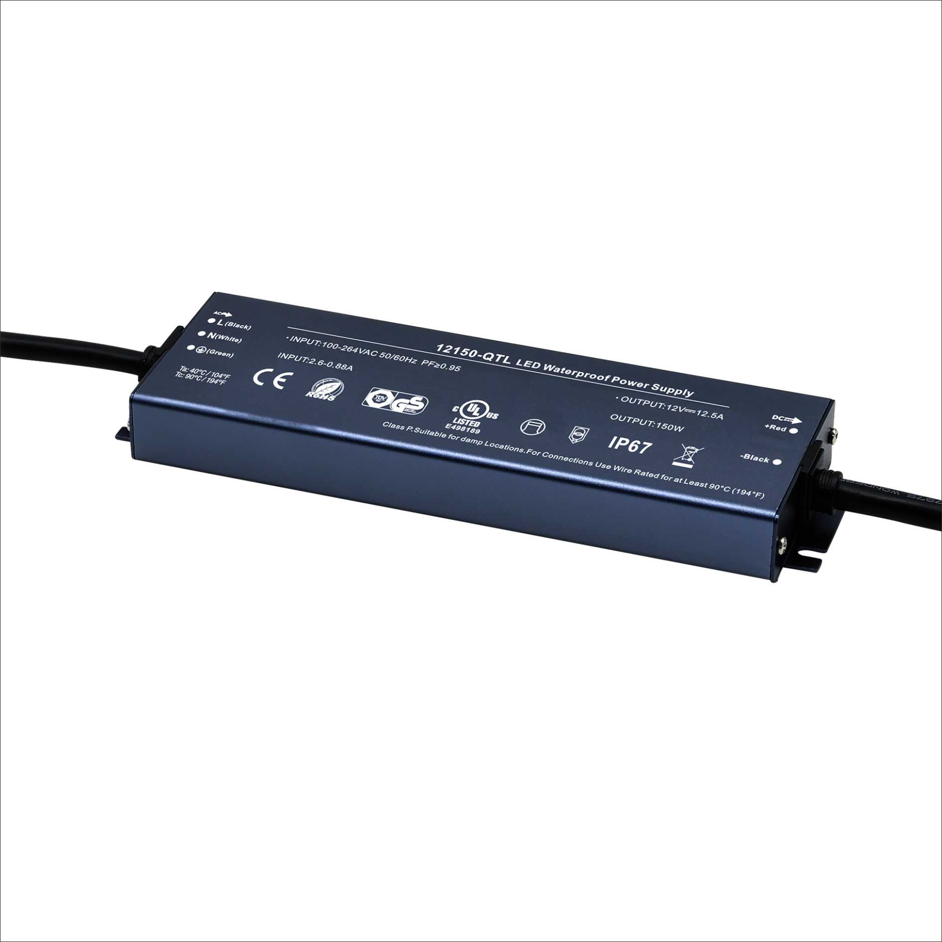 150W 12V/24V CV ultra-thin waterproof LED power supply YSD_0