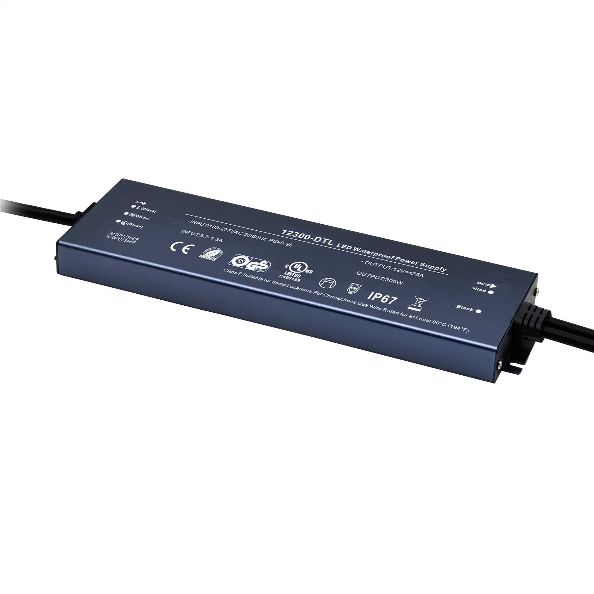 300W 12V/24V CV ultra-thin waterproof LED power supply YSD