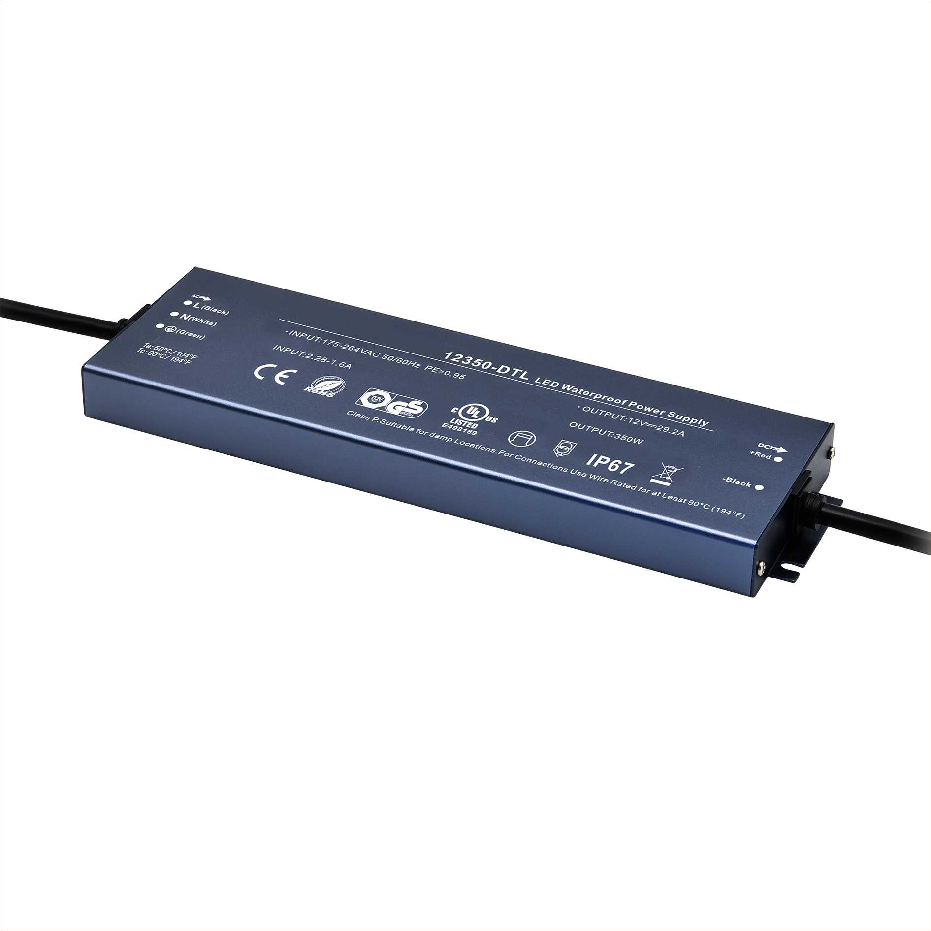 350W 12V/24V CV ultra-thin waterproof LED power supply YSD