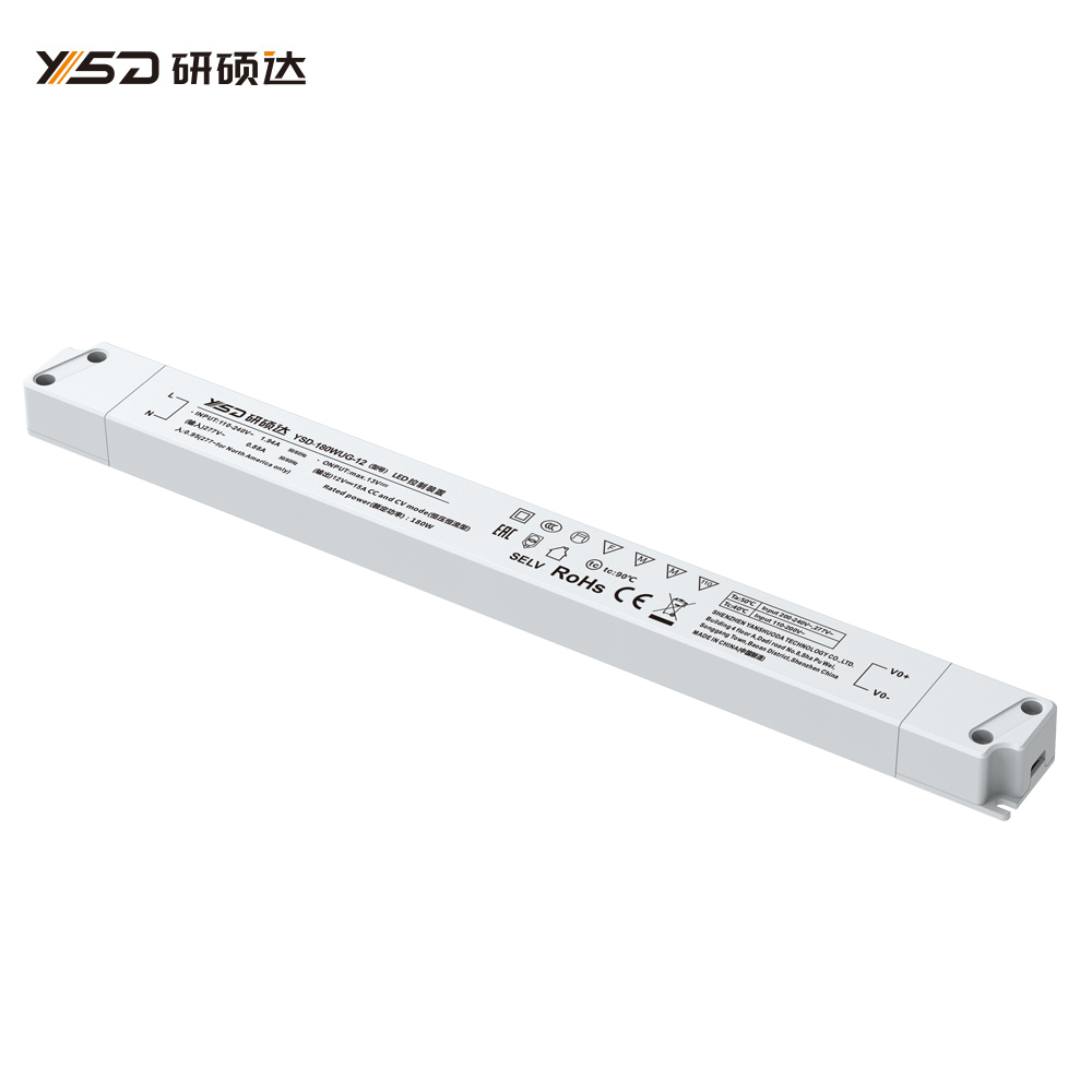 180W 12V/24V CV semi filled glue linear LED power supply