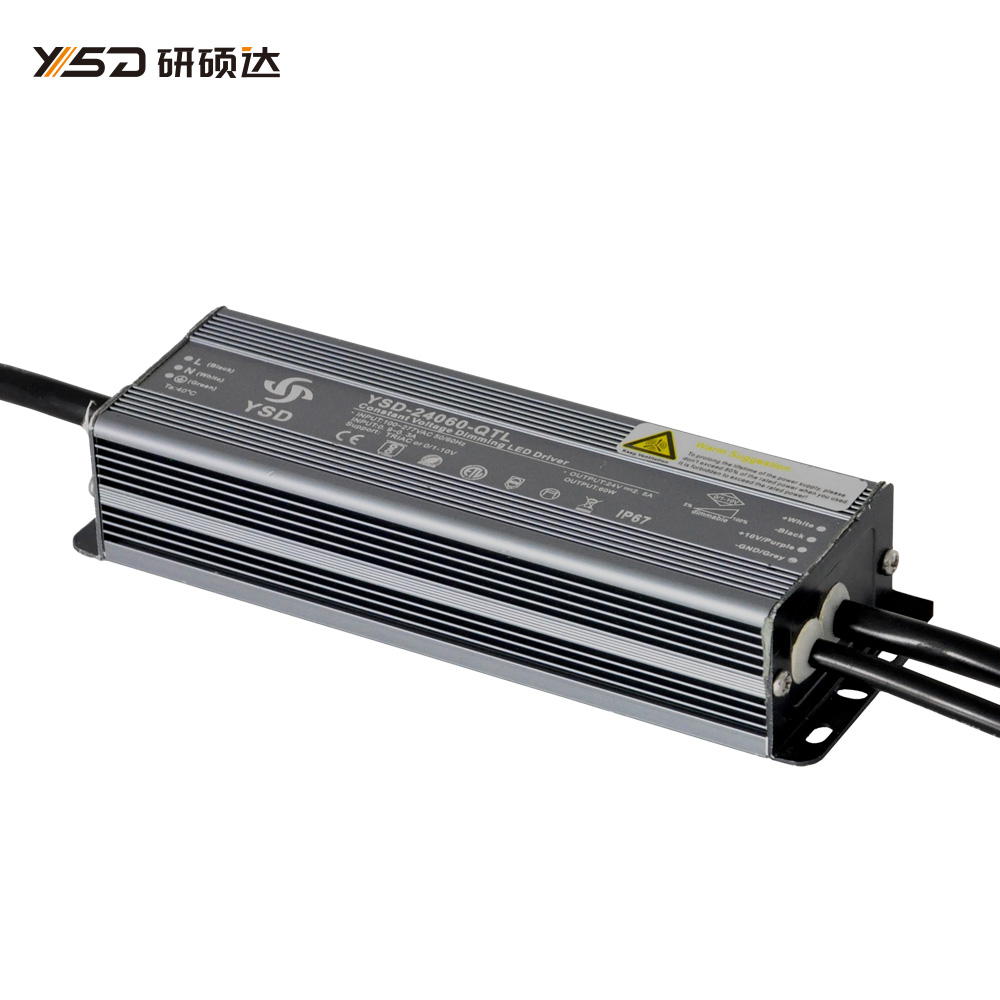 60W 24V C&V dimmable waterproof LED power supply