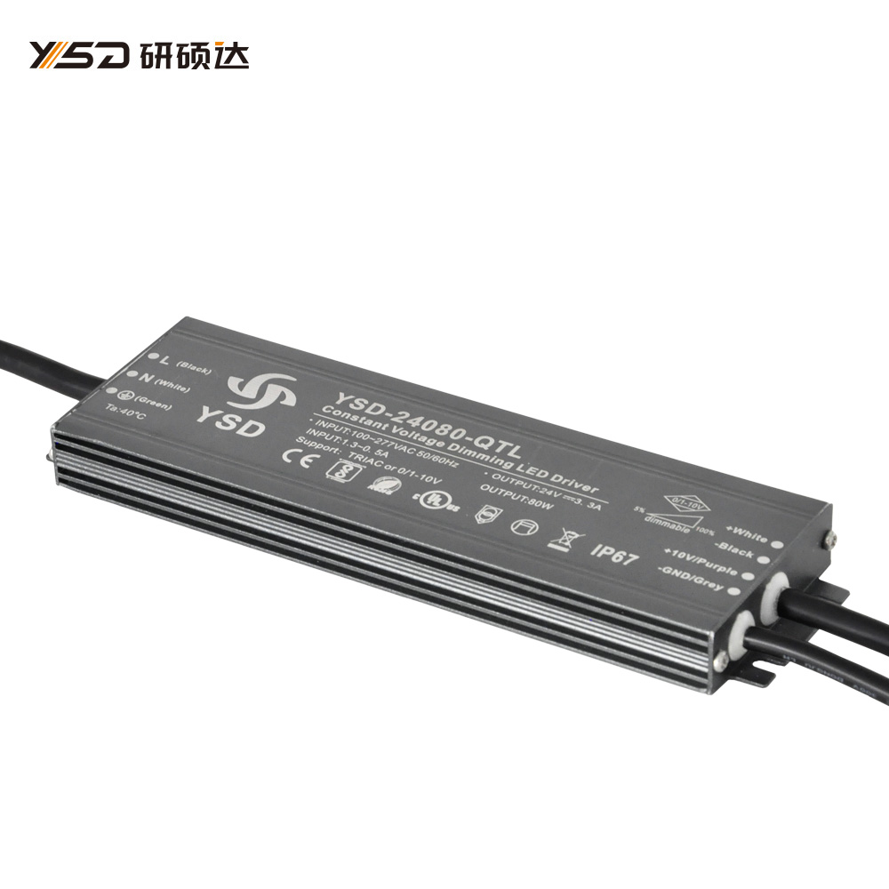 80W 24V C&Vdimmable waterproof LED power supply